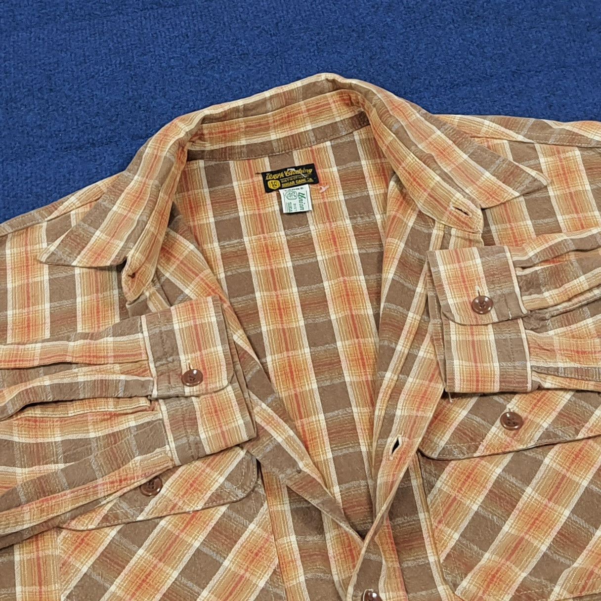 Sugar Cane Vintage Sugar Cane Japan Flannel Button Up Shirt C294N42 Size US M / EU 48-50 / 2 - 4 Thumbnail