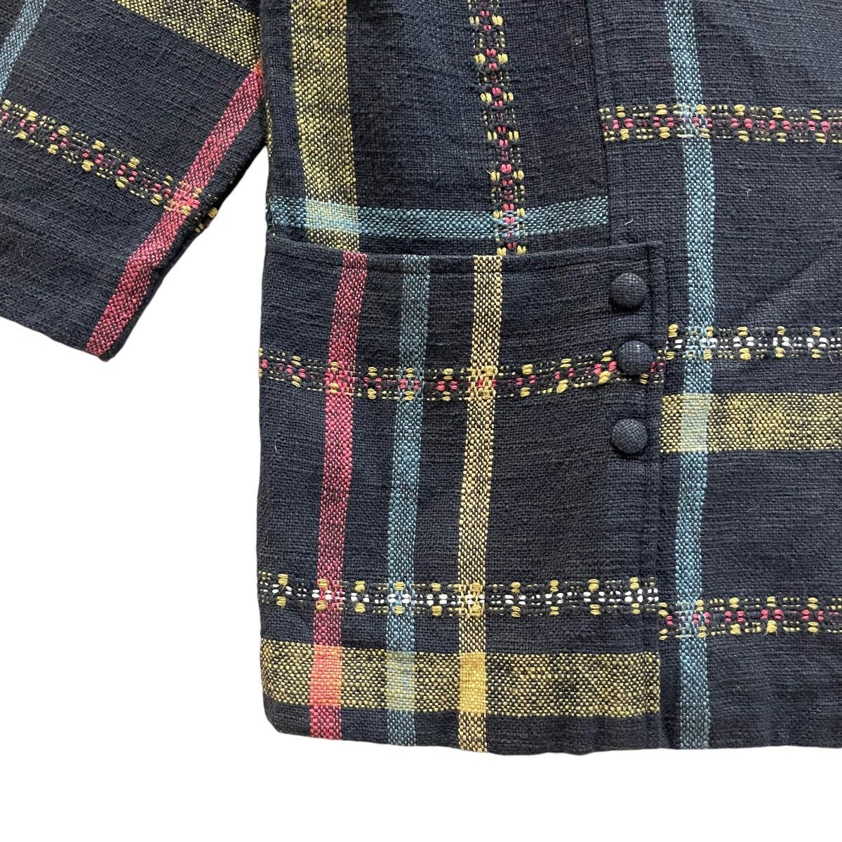 Indigo × Japanese Brand × Vintage Rare Vintage Japanese Boro Shashiko Single Button Jacket Size US M / EU 48-50 / 2 - 8 Thumbnail