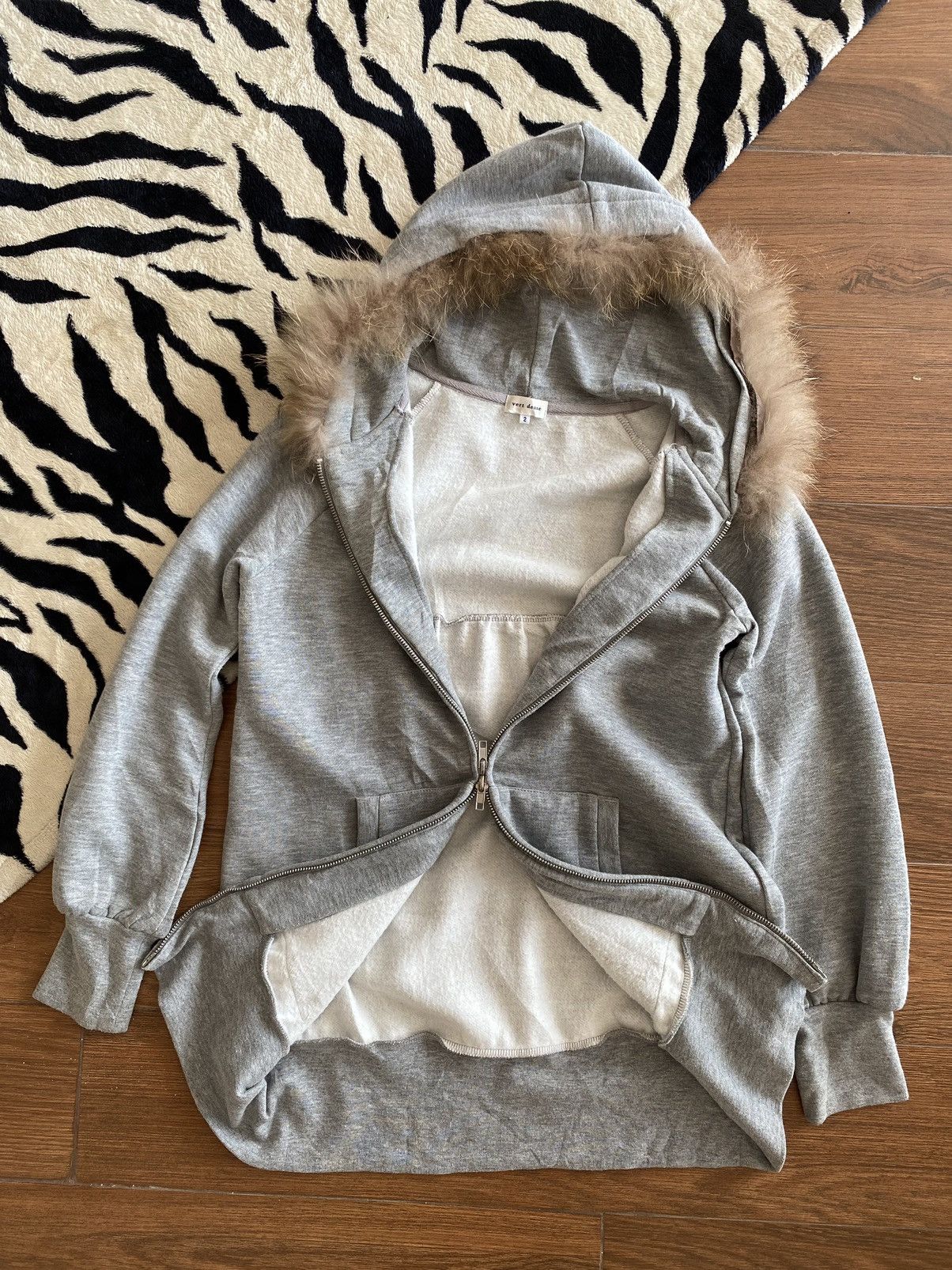If Six Was Nine × Japanese Brand × Le Grande Bleu (L.G.B.) Vert Dense Faux Fur Hoodie IfSixWasNine LGB style Size M / US 6-8 / IT 42-44 - 7 Thumbnail
