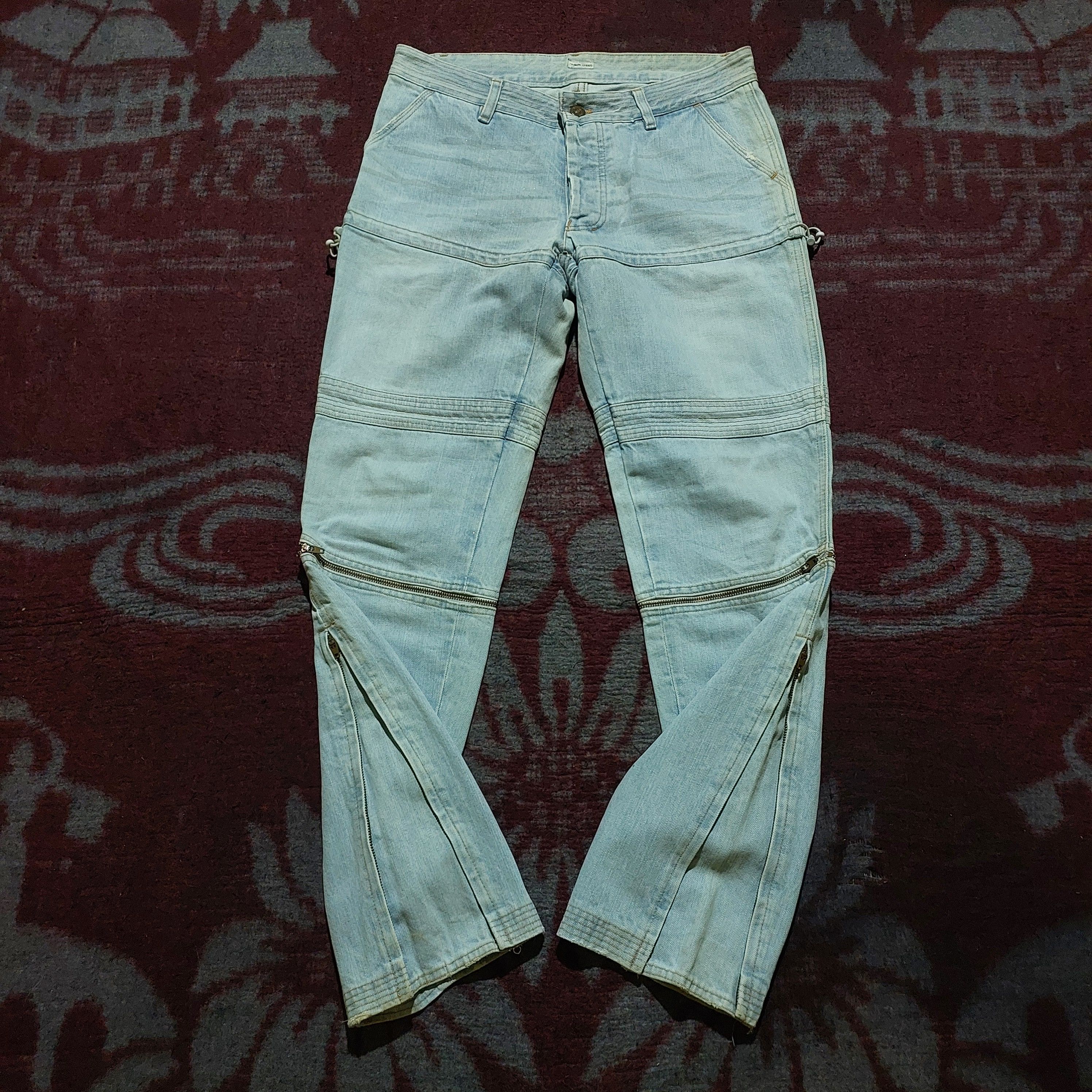 Issey Miyake Tsumori Chisato japan blue jeans open zipper bottom side Size US 32 / EU 48 - 1 Thumbnail
