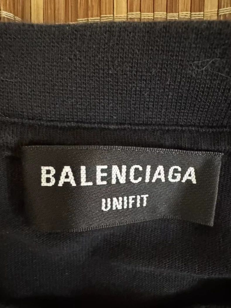Balenciaga Balenciaga Black flame letter splash ink short sleeve Size US L / EU 52-54 / 3 - 4 Thumbnail