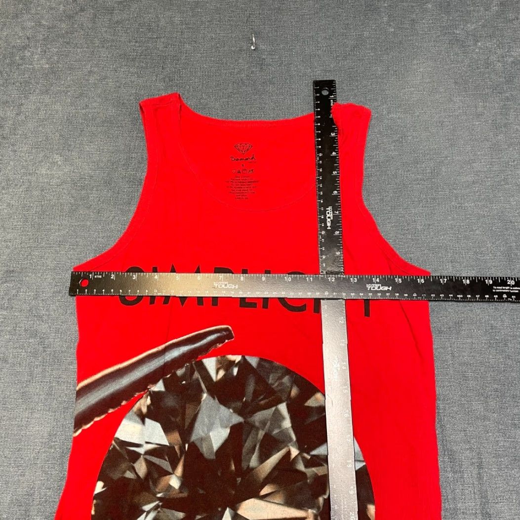 Diamond Supply Co. Diamond Supply Co. Simplicity Tank Mens Small Red Cotton Graphic Performance Size US S / EU 44-46 / 1 - 7 Thumbnail