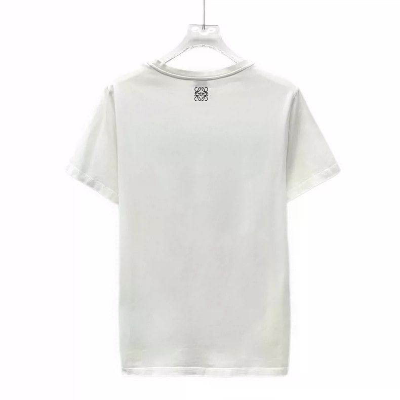 Loewe Loewe White lettered figure print cotton round neck short Size S / US 4 / IT 40 - 2 Thumbnail