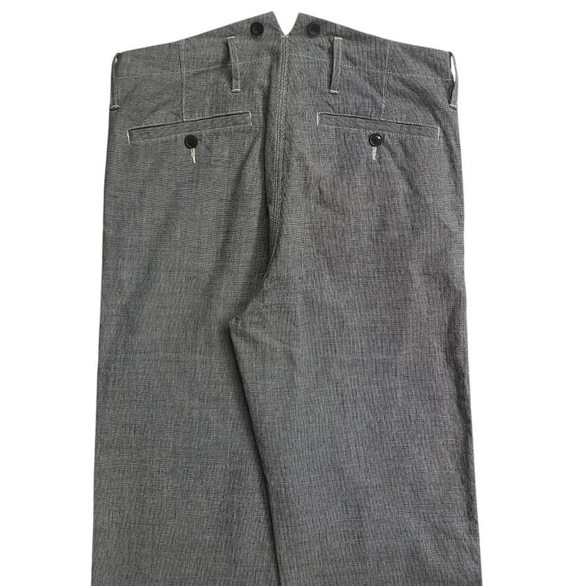 J.S. Homestead × Nigel Cabourn Journal Standard Homestead Suspenders Button Stripe Pants Size US 31 - 4 Thumbnail