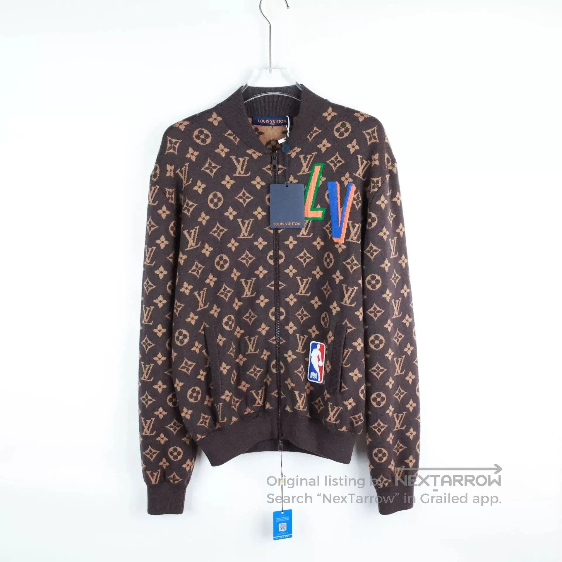 Louis Vuitton louis vuitton nba logo knit jacket for men. Size US S / EU 44-46 / 1 - 1 Thumbnail