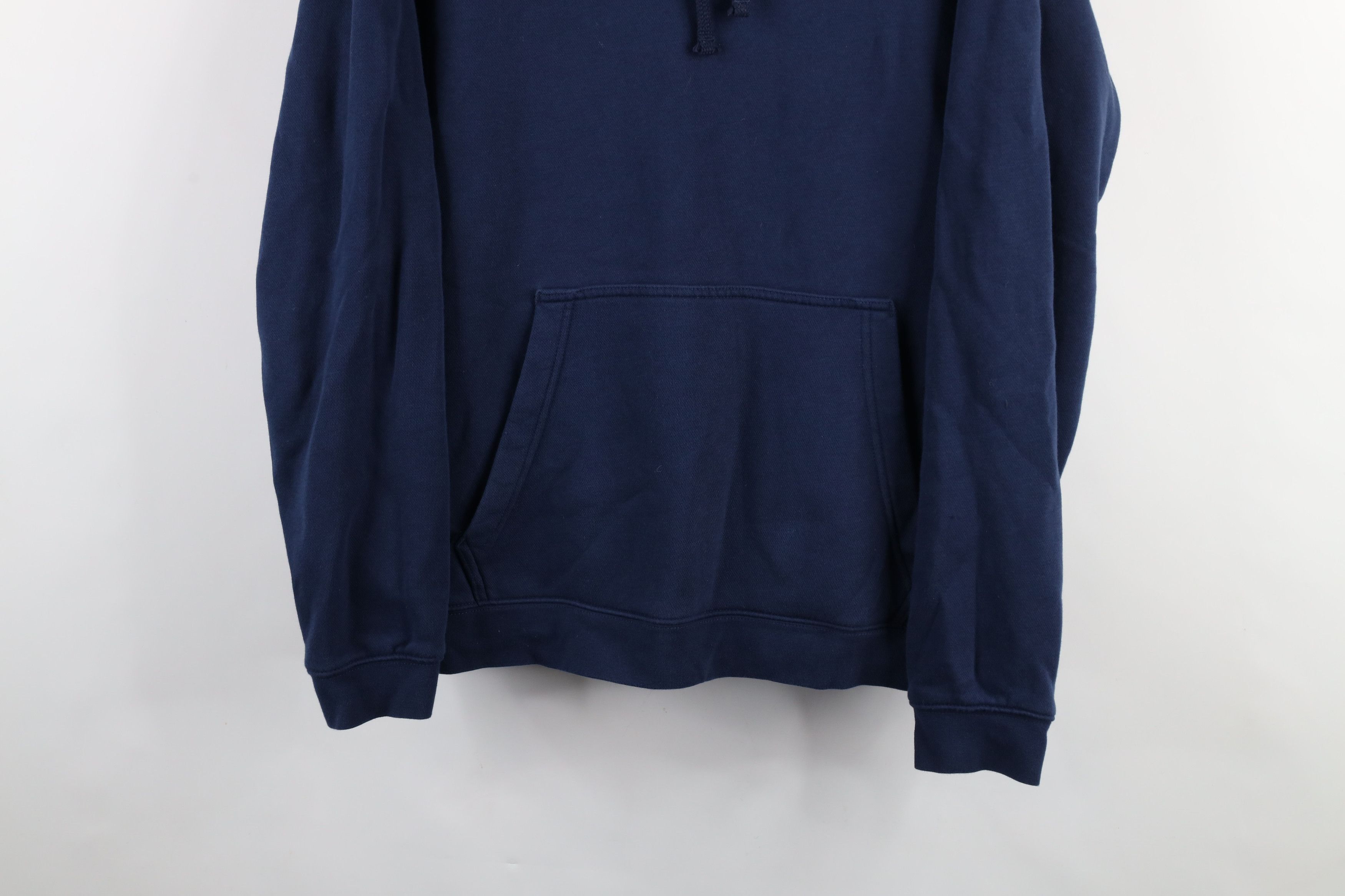 Nike × Vintage Vintage Y2K Nike Scott Mini Swoosh Hoodie Sweatshirt Blue Size US L / EU 52-54 / 3 - 3 Thumbnail