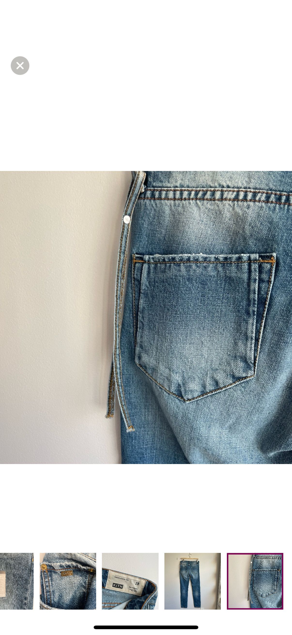 Kith Brand New Women’s Varick Denim Pant Size 28" / US 6 / IT 42 - 7 Thumbnail