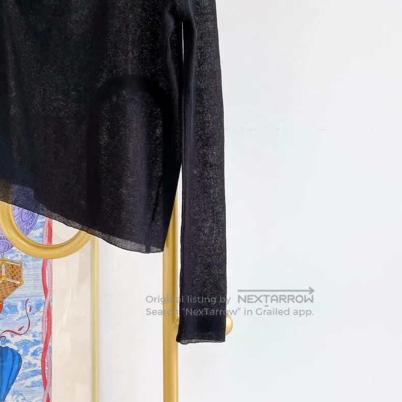 Dior Dior Black irregular long sleeves Size XXS / US 00 / IT 34 - 5 Thumbnail