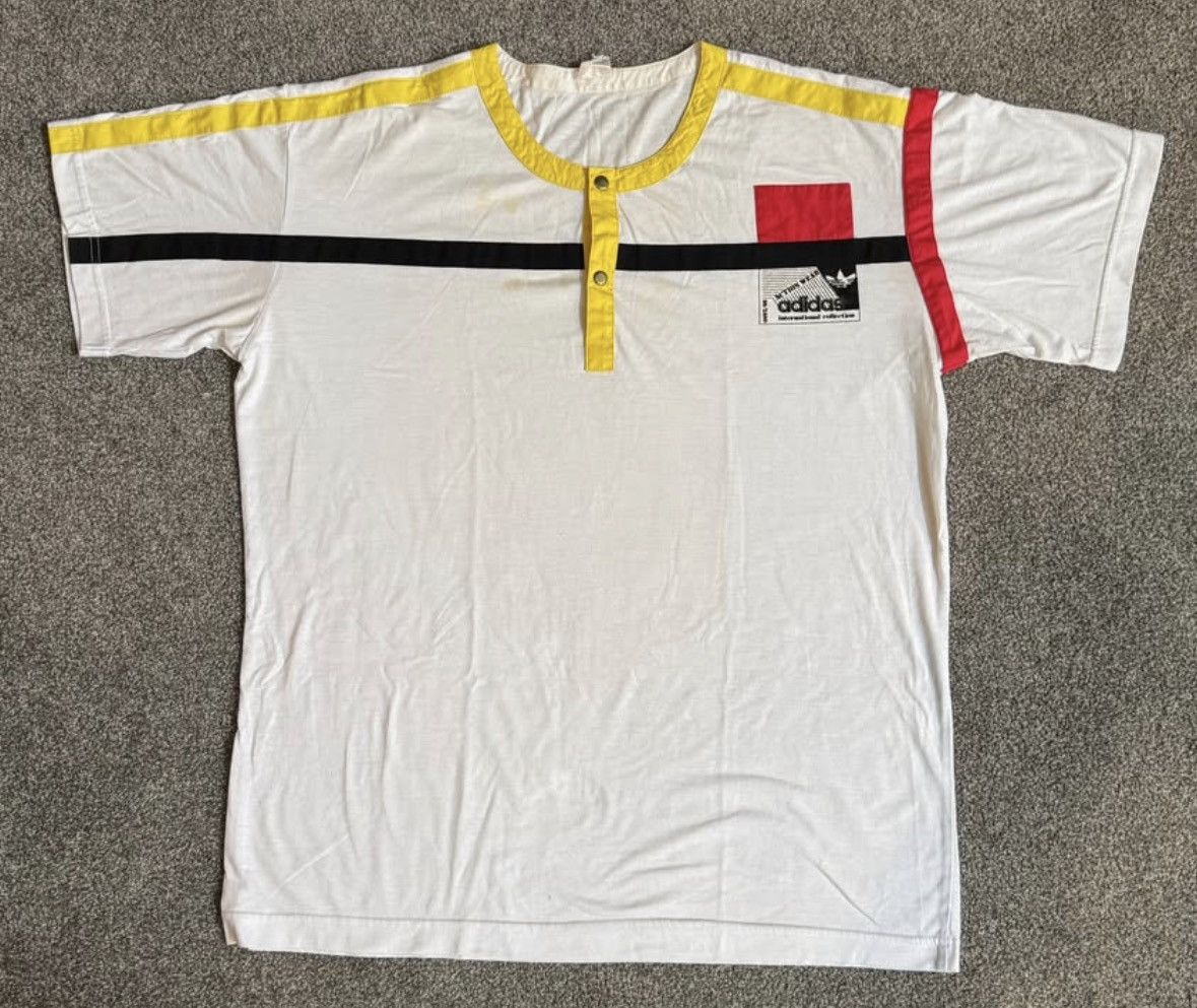Adidas Vintage 80's Adidas T-Shirt Size US M / EU 48-50 / 2 - 1 Thumbnail