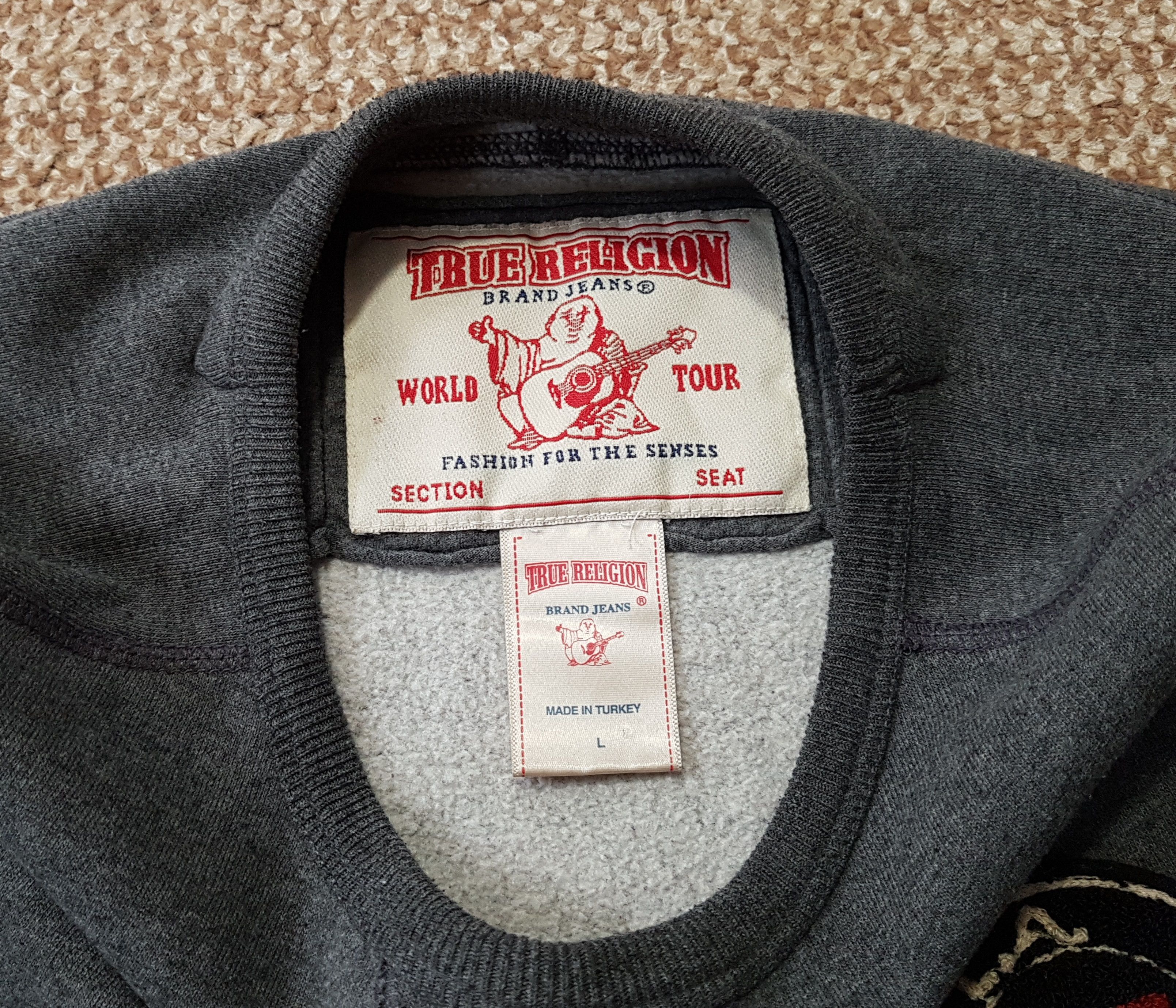 True Religion True Religion Sweatshirt Pullover sz L Size US L / EU 52-54 / 3 - 7 Thumbnail