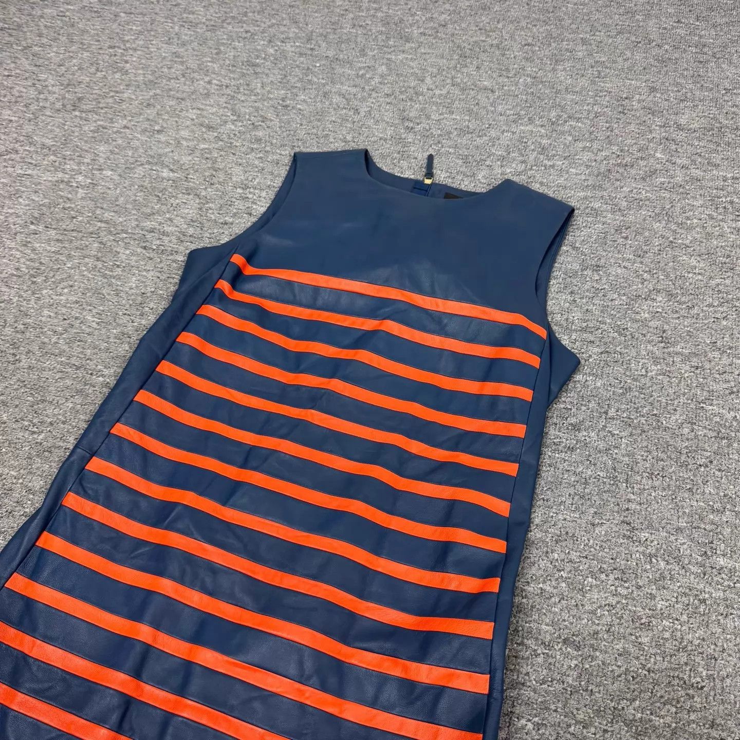 Louis Vuitton LV colorblock sheepskin & silk dress women's 36 Size XS / US 0-2 / IT 36-38 - 3 Thumbnail