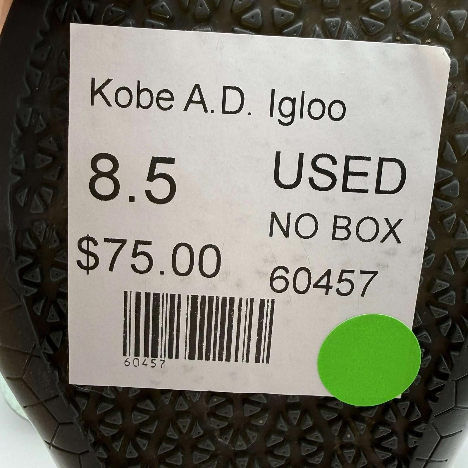 Nike Nike Kobe A.D. Igloo Sneakers US 8.5 Used No Box 852425-300 Size US 8.5 / EU 41-42 - 8 Thumbnail