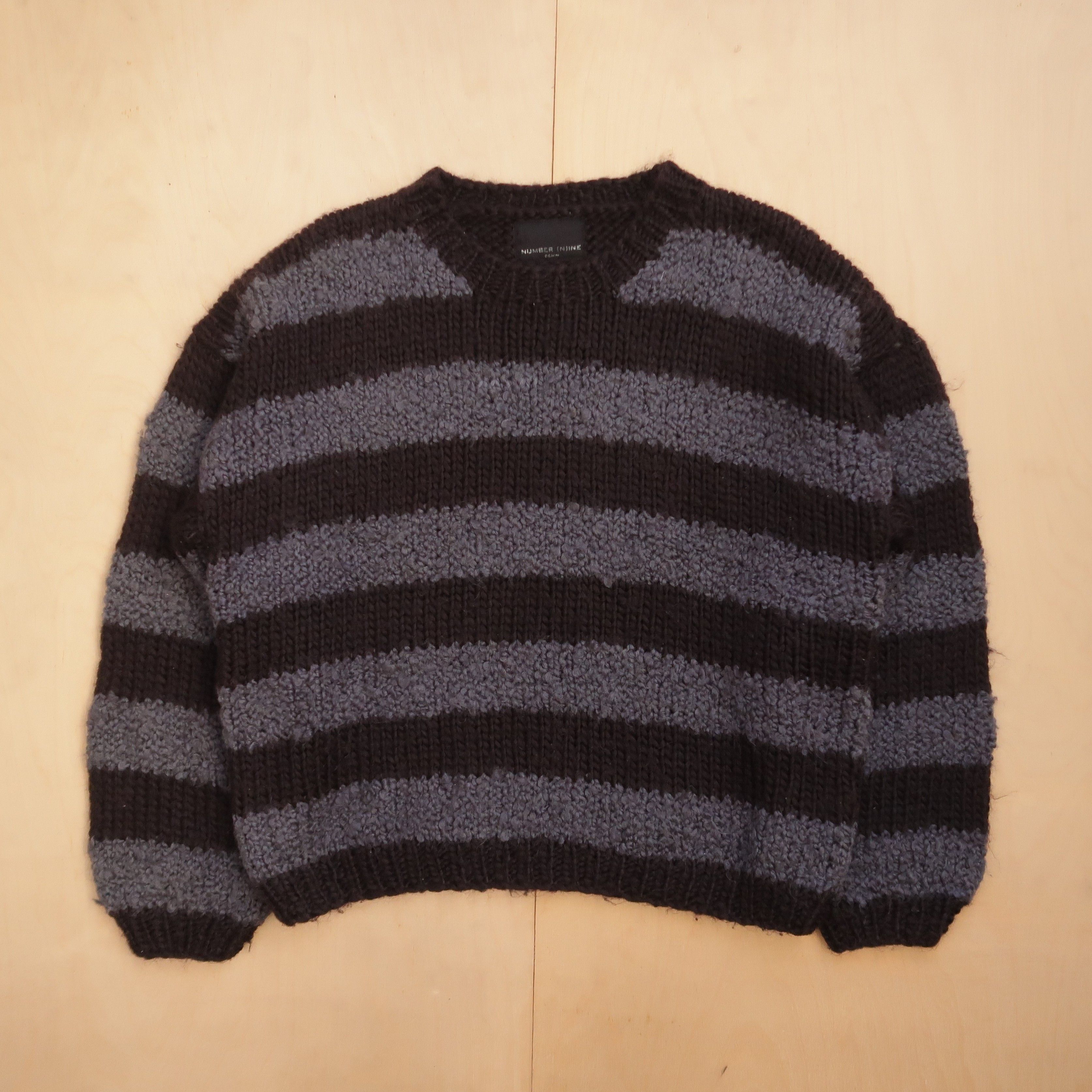 Number (N)ine Number Nine Kurt Cobain Striped Knit Mohair