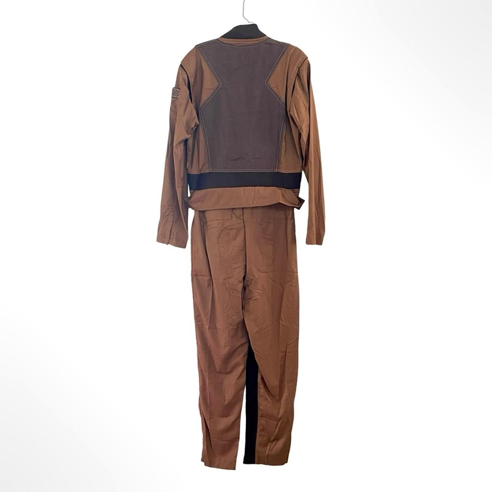 NBDN Nobrandedon Men's Brown Lightweight Utility Jumpsuit in XL NWOT Size US 36 / EU 52 - 3 Thumbnail