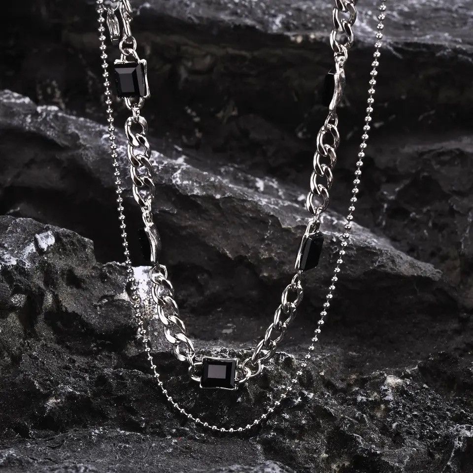 Jewelry Double Layers Chain Necklaces Size ONE SIZE - 6 Thumbnail