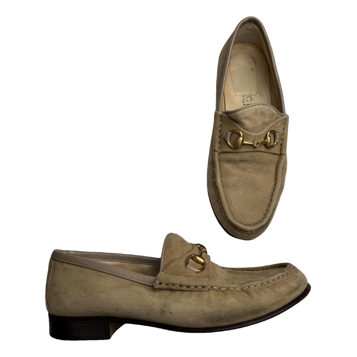 Gucci Brixton Beige Leather Flat Size US 6 / IT 36 - 1 Thumbnail