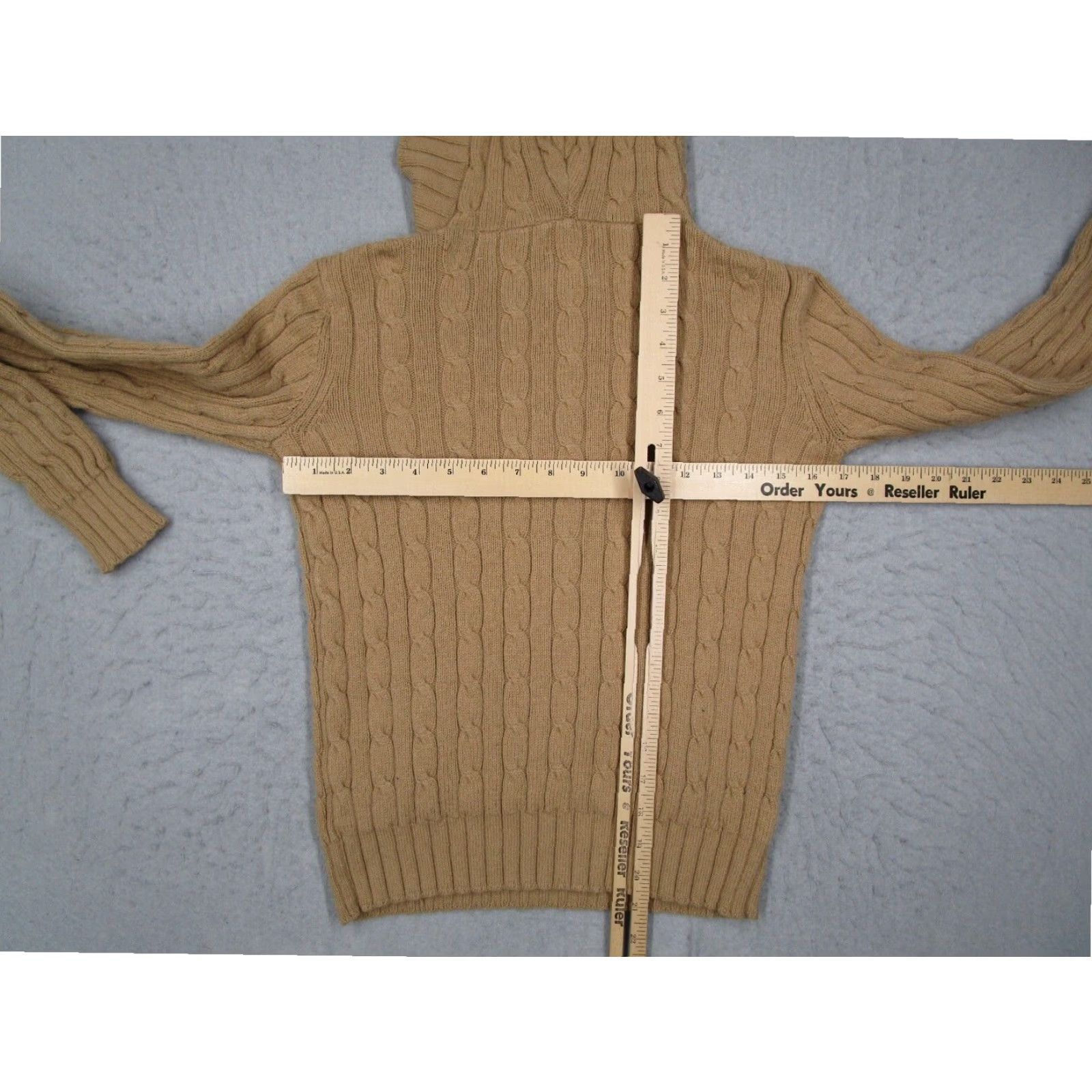 Ralph Lauren Ralph Lauren Polo Jeans Cable Knit Pullover Sweater Womens Medium Beige Hoodie Size M / US 6-8 / IT 42-44 - 4 Thumbnail