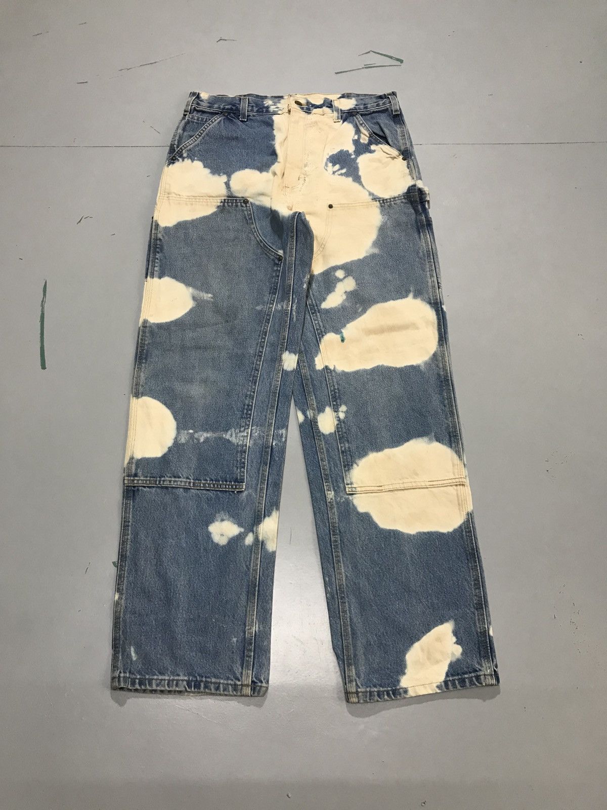 Vintage carhartt B73 DST bleached double knee workwear