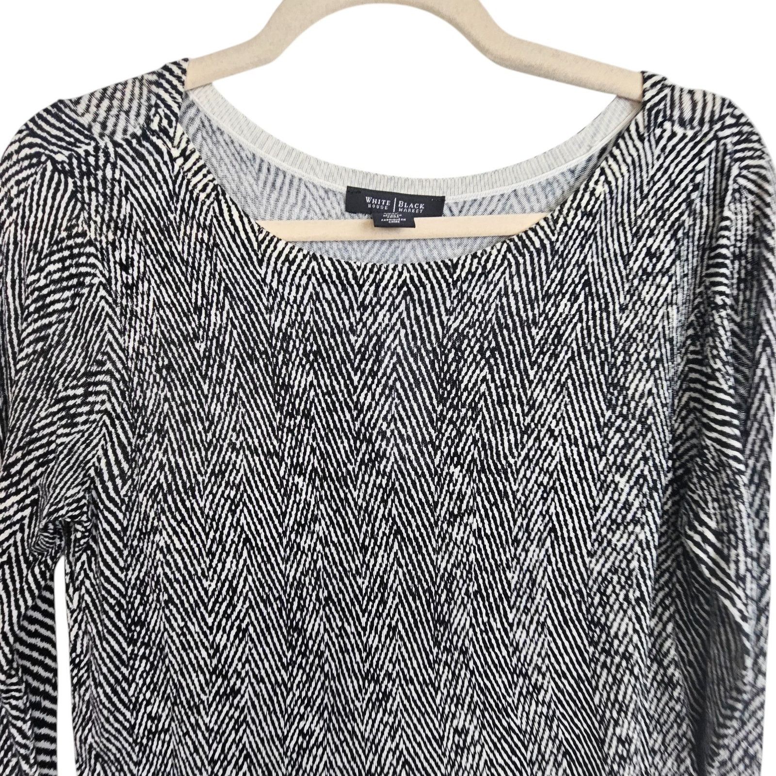 White House Black Market White House Black Market Womens Lightweight Knit Sweater S Size S / US 4 / IT 40 - 2 Thumbnail