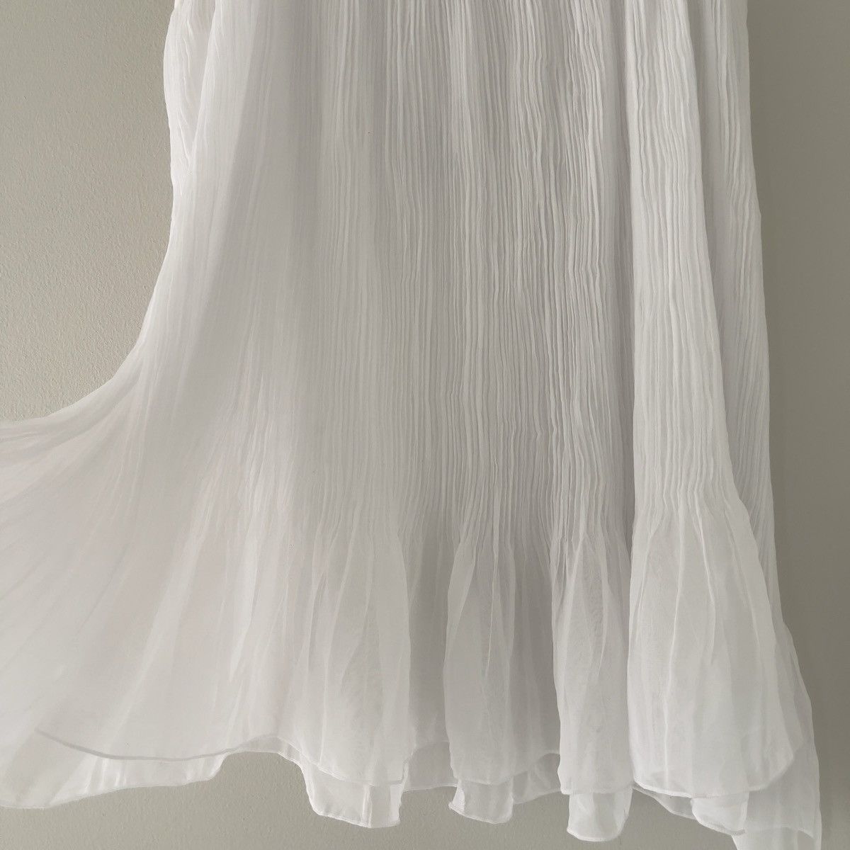 Victoria's Secret Victoria’s Secret White Chiffon Mini Slip Dress (L–XL) Size XL / US 12-14 / IT 48-50 - 14 Thumbnail