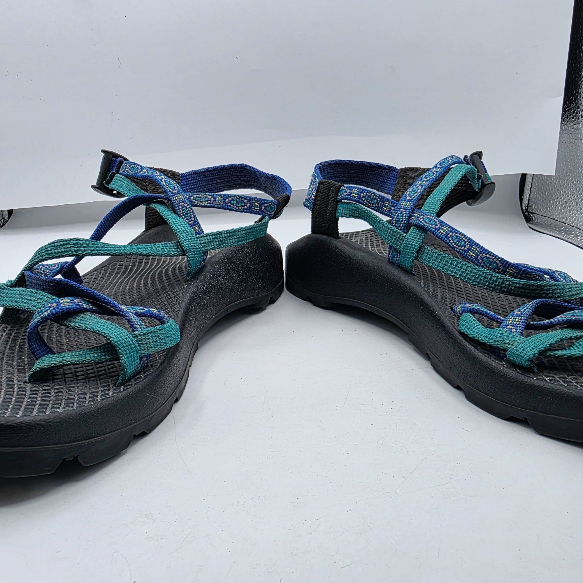 Chaco Chaco ZX2 Vibram Yampa Unaweep Womens Size 9 Black Blue Gree Size US 9 / IT 39 - 3 Thumbnail