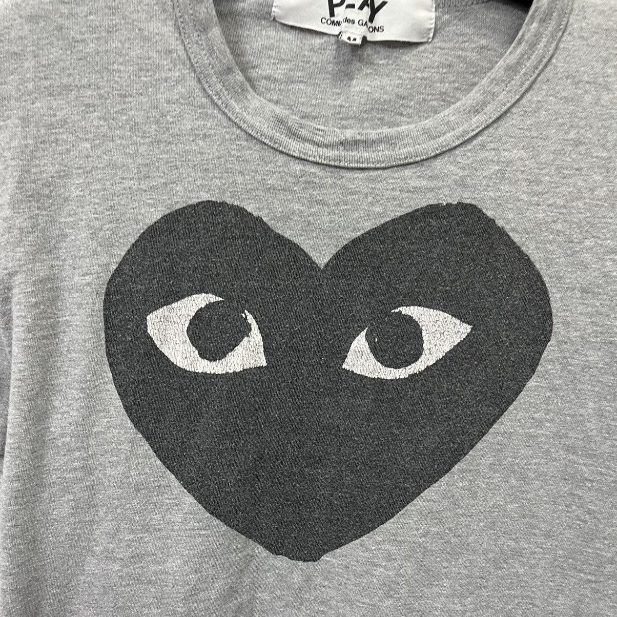 Comme des Garcons PLAY Play Comme des Garçons T-Shirt Big Logo Grey Size M Size US M / EU 48-50 / 2 - 4 Thumbnail
