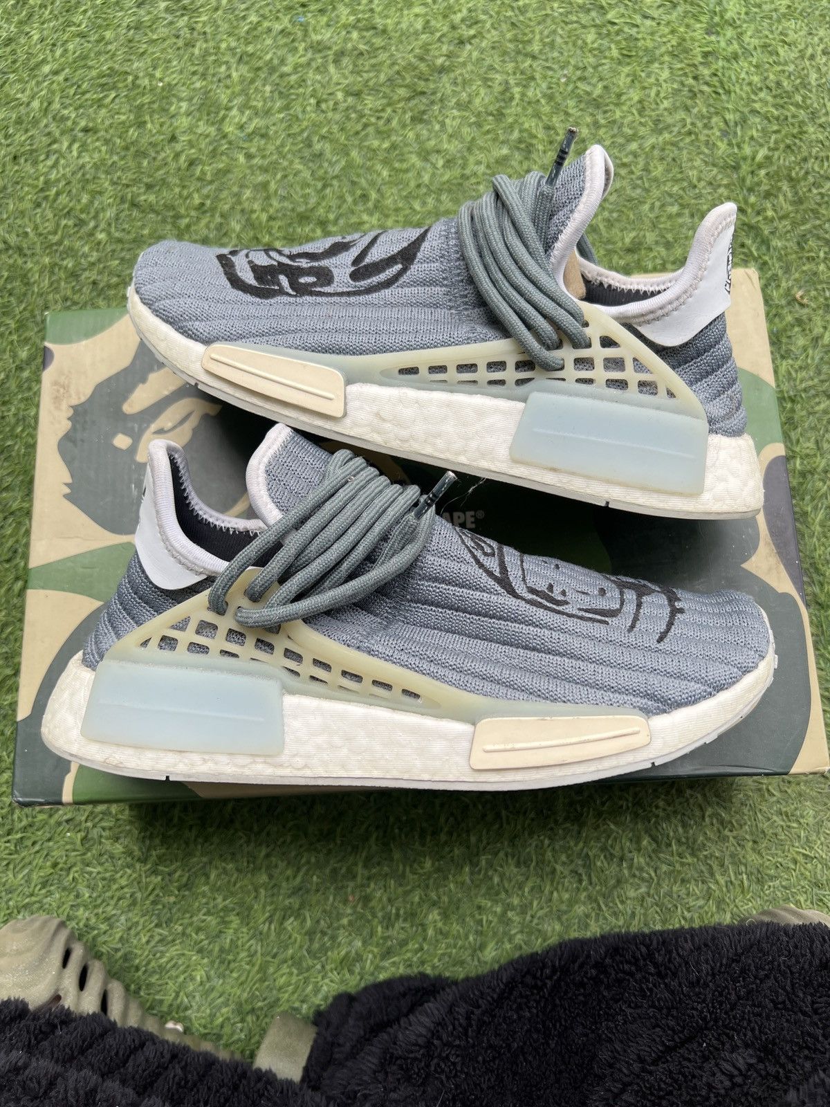 Adidas Adidas x NMD Hu Pharrell x BBC Pilot Astronaut Blue - GW3955 Size US 7 / EU 40 - 2 Thumbnail