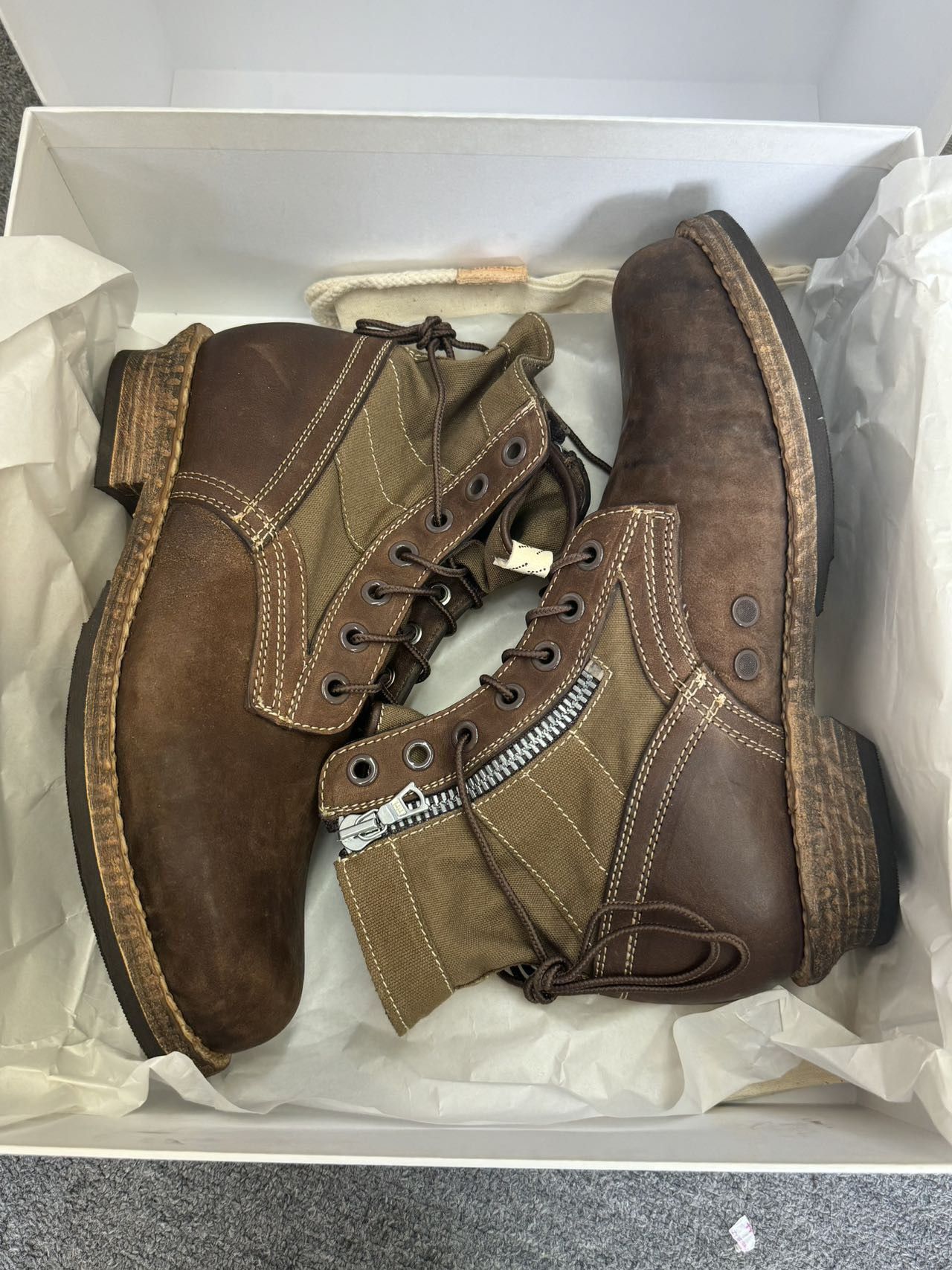 Visvim Brand New Visvim 24SS 7 Hole 73 Folk Khaki Mens M9.5 | Grailed