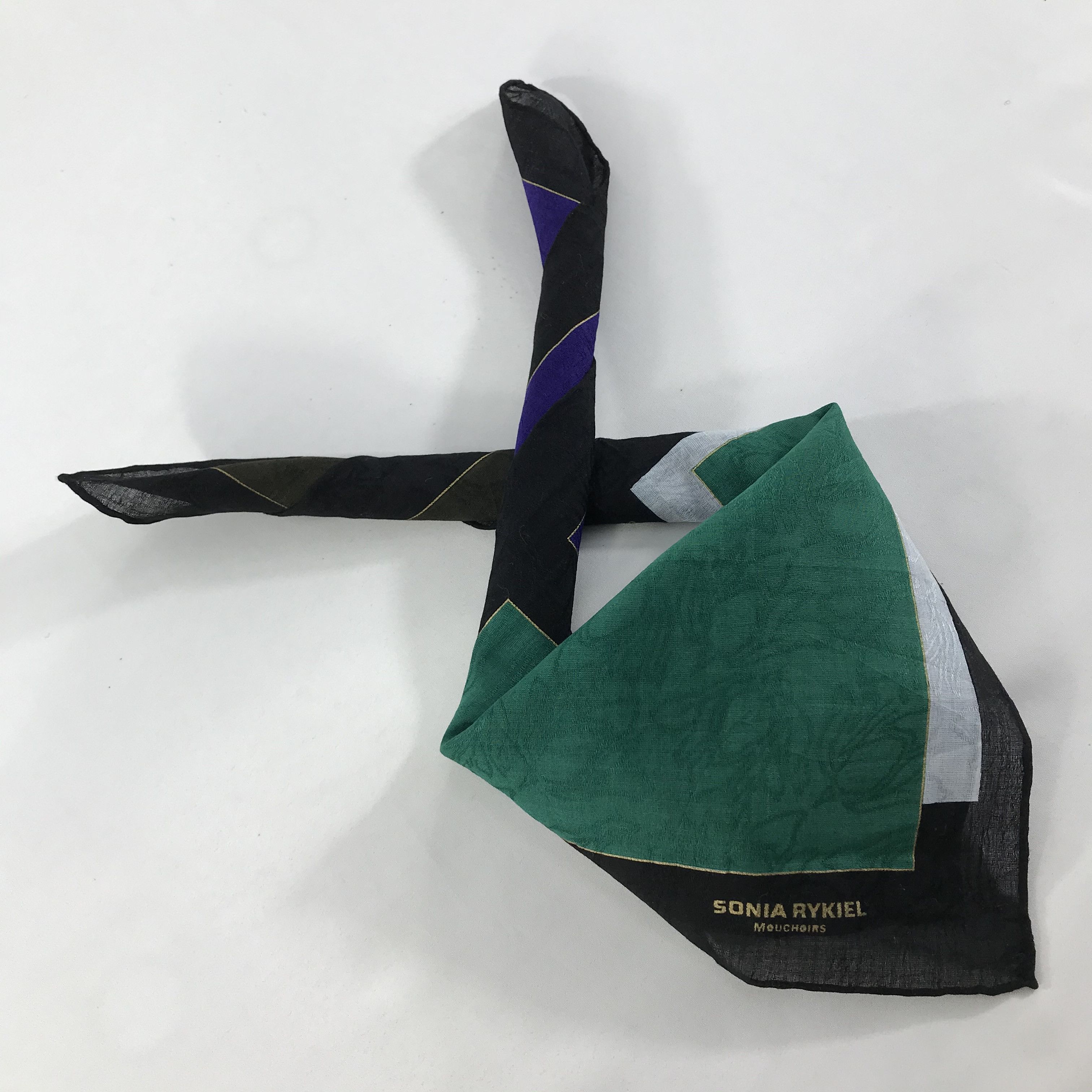 Sonia Rykiel × Vintage Sonia Rykiel Bandana / Handkerchief / Neckerchief - S1544 Size ONE SIZE - 4 Thumbnail