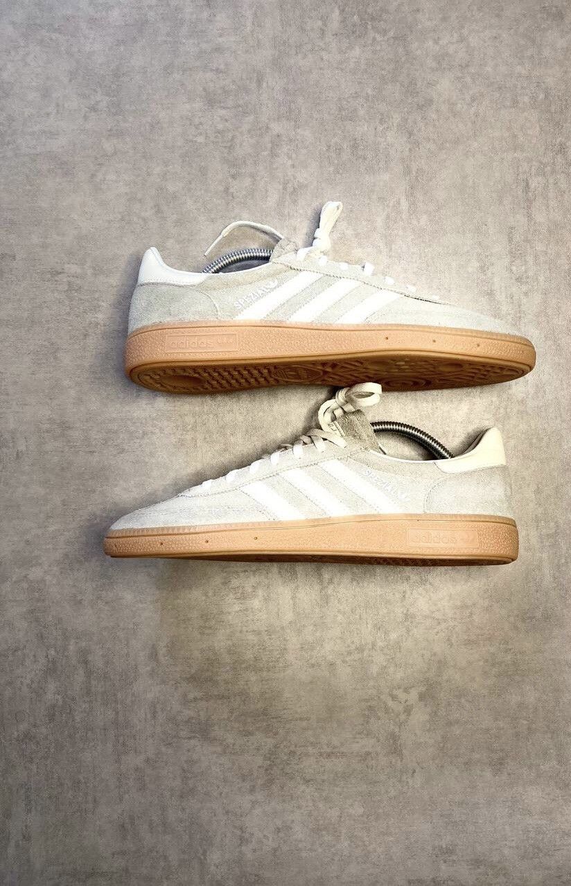 Adidas Adidas Handball Spezial Low Top Sneakers Silver Pebble Gum Size US 10 / EU 43 - 3 Thumbnail