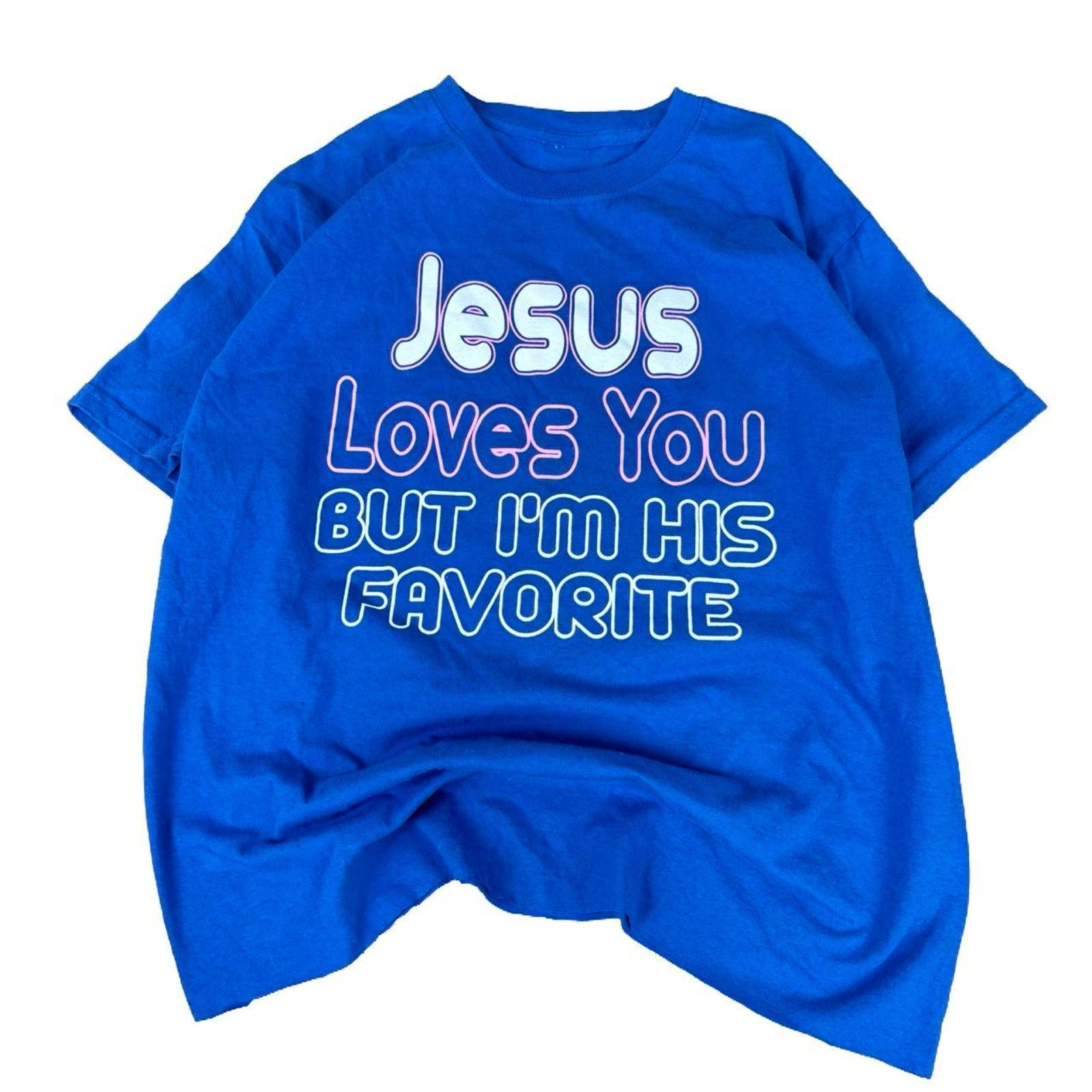 Japanese Brand × Vintage Y2K Jesus Cropped T-shirt Size US M / EU 48-50 / 2 - 3 Thumbnail