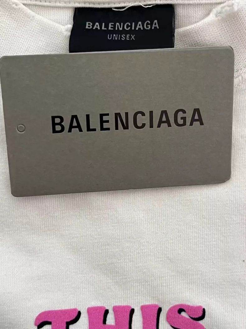 Balenciaga Balenciaga Logo Print Long Sleeve TShirt-2506 Size US M / EU 48-50 / 2 - 3 Thumbnail