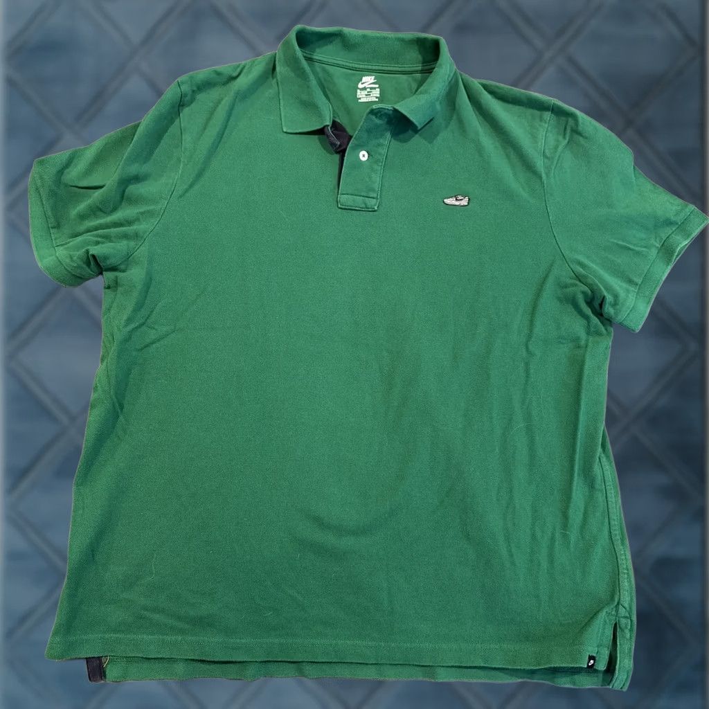 Nike Nike Air Max Polo Green Pique Cotton Golf Polo Air Max Patch Men's Size XL Size US XL / EU 56 / 4 - 1 Thumbnail