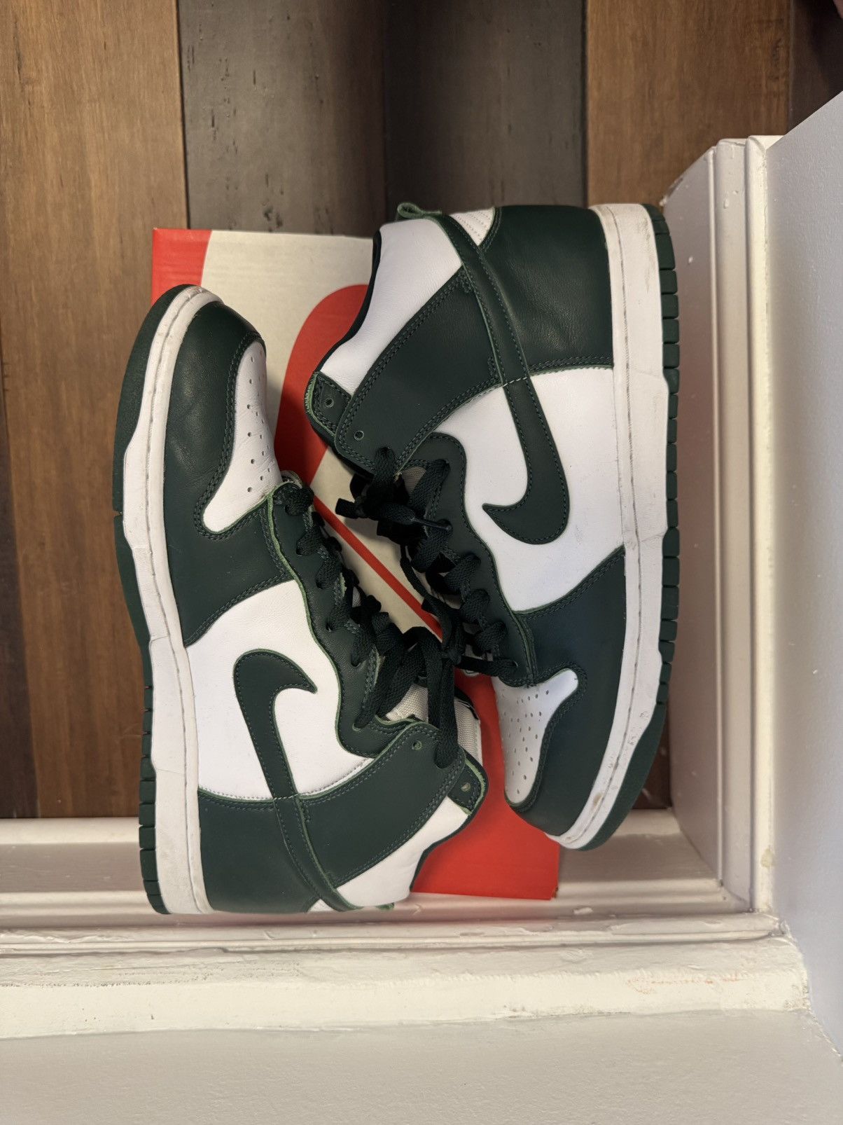 Nike Nike Dunk High “Michigan State” Size US 11 / EU 44 - 4 Thumbnail