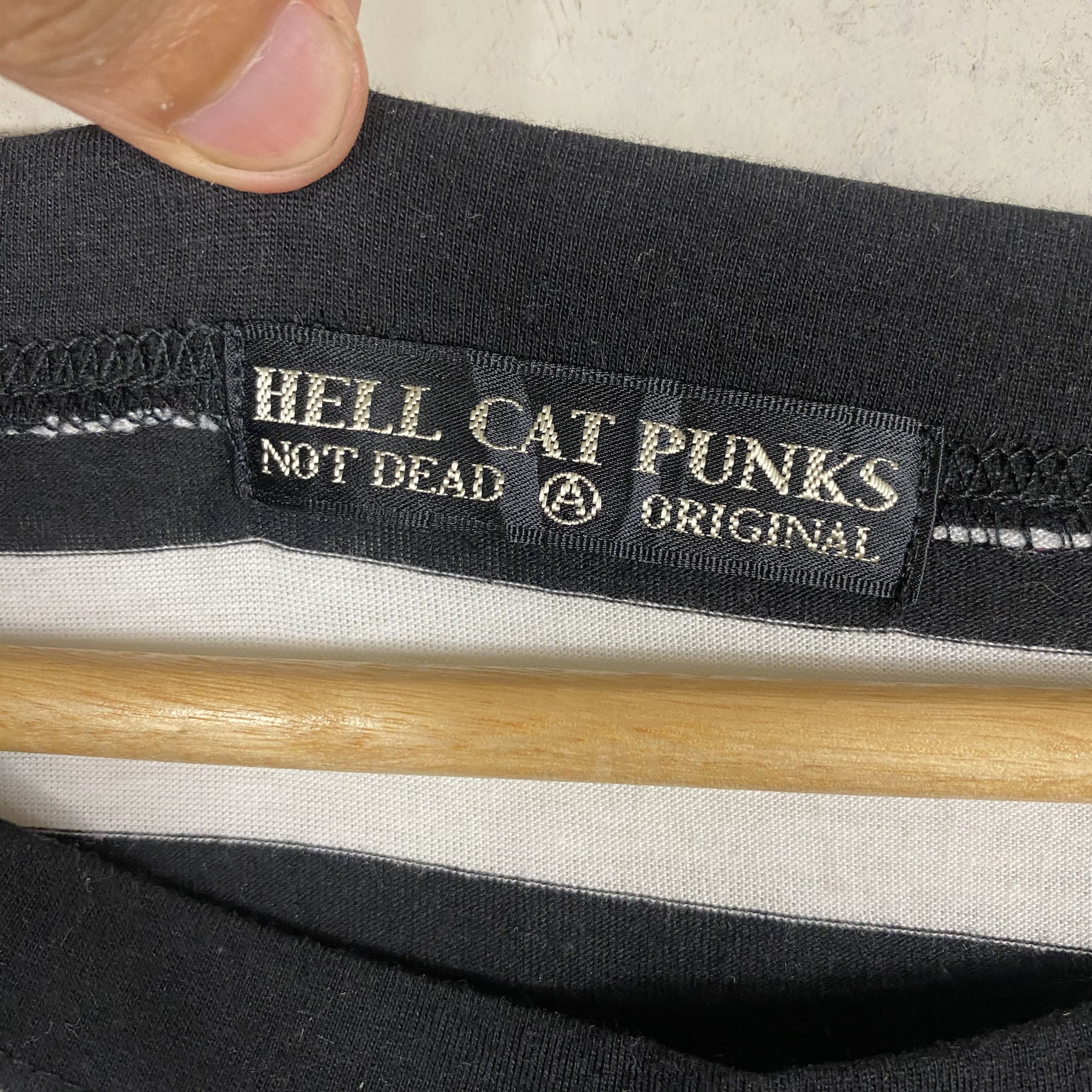 Hysteric Glamour 💥HELL CAT PUNK STRIPED LONGSLEEVE Size L / US 10 / IT 46 - 6 Thumbnail