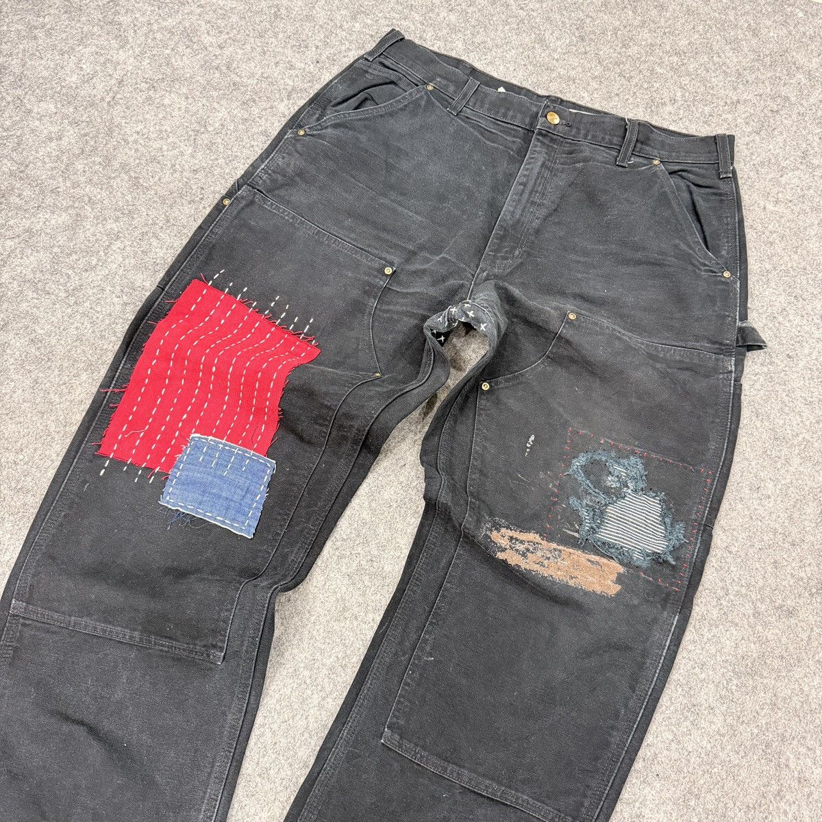 Carhartt 1 of 1 Carhartt Sashiko double knee denim Size US 36 / EU 52 - 4 Thumbnail