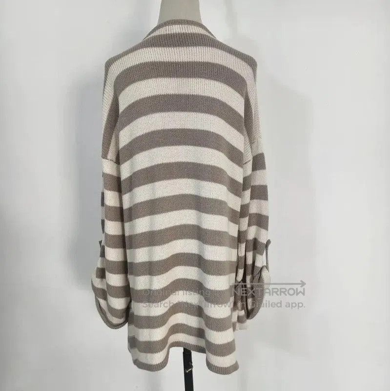 Burberry Burberry Striped Cotton Blend Cardigan. Size M / US 6-8 / IT 42-44 - 7 Thumbnail