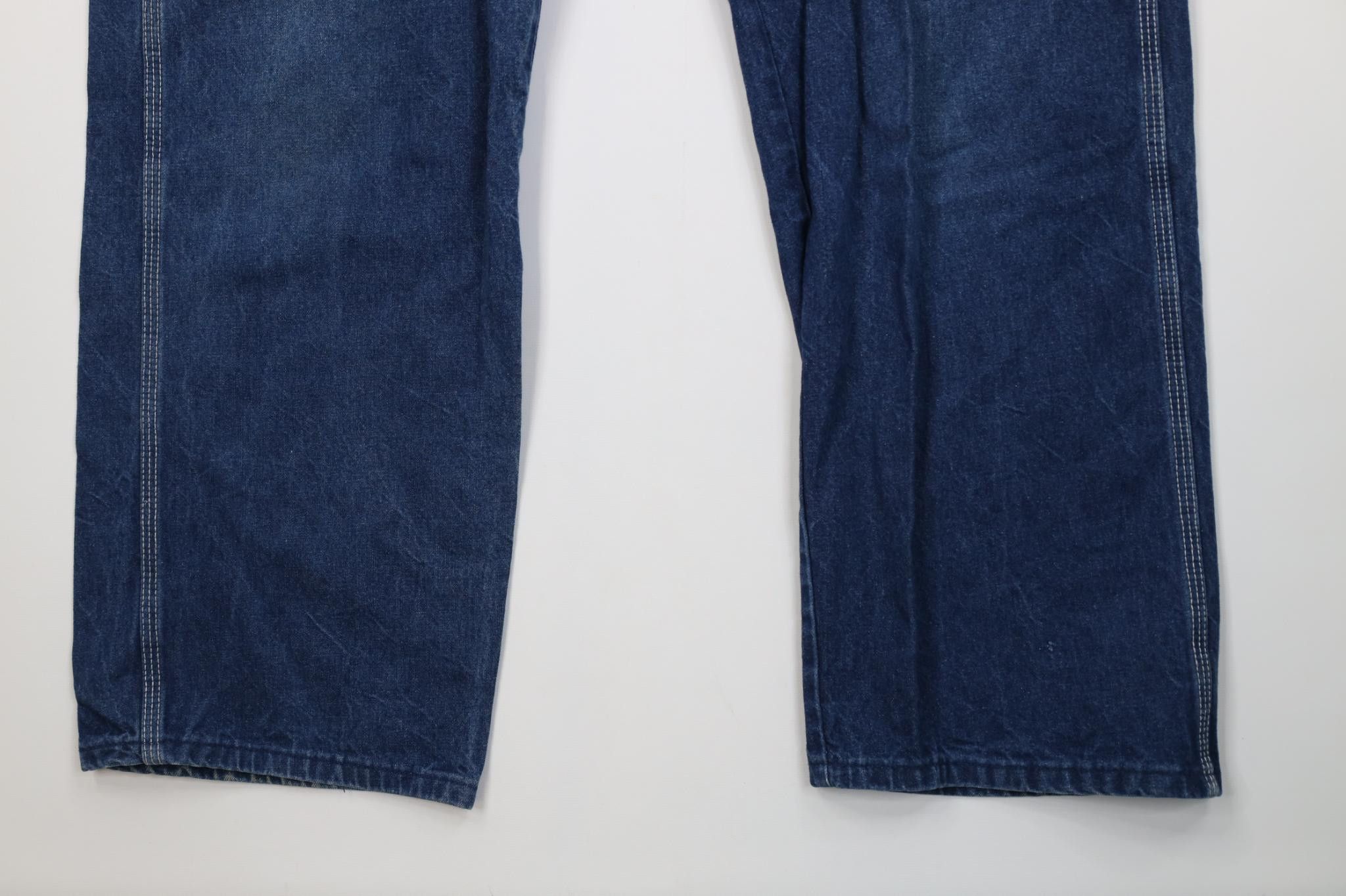 Dickies Vintage 70s Dickies Wide Leg Dungaree Denim Jeans Blue USA Size US 38 / EU 54 - 4 Thumbnail