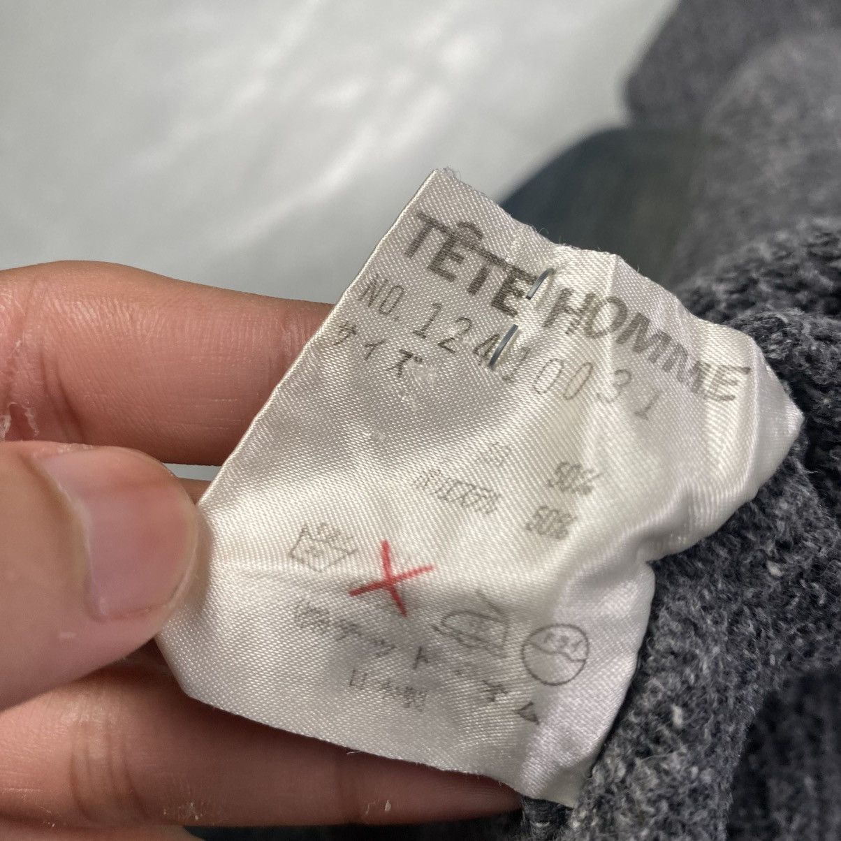 Tete Homme Vintage Katoh Kazutaka Wool Knitwear Zip Up Sweaters Size M / US 6-8 / IT 42-44 - 6 Thumbnail