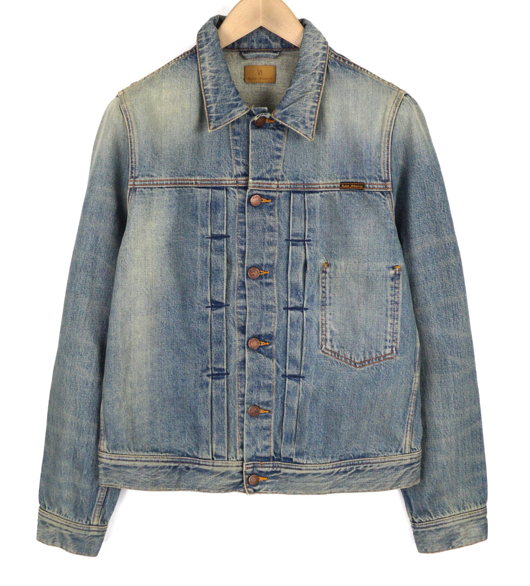 Nudie Jeans SONNY M Steel Indigo Washed Blue Polo Pockets Jacket 82439 Size US M / EU 48-50 / 2 - 1 Thumbnail