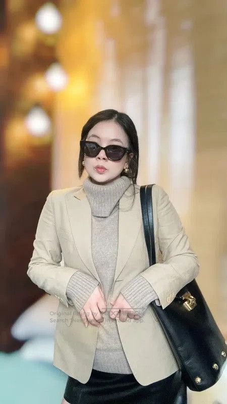 Max Mara MaxMara Women's Khaki Cotton Cardigan . Size M / US 6-8 / IT 42-44 - 4 Thumbnail