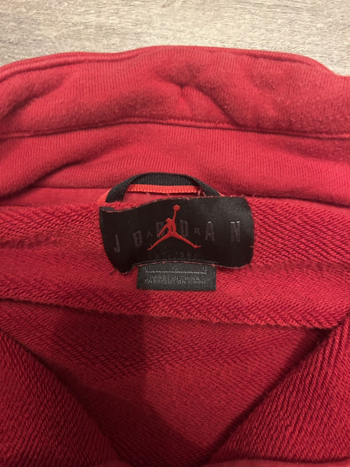 Jordan Brand 2018 Red Jordan half zip up fleece Size US L / EU 52-54 / 3 - 2 Thumbnail