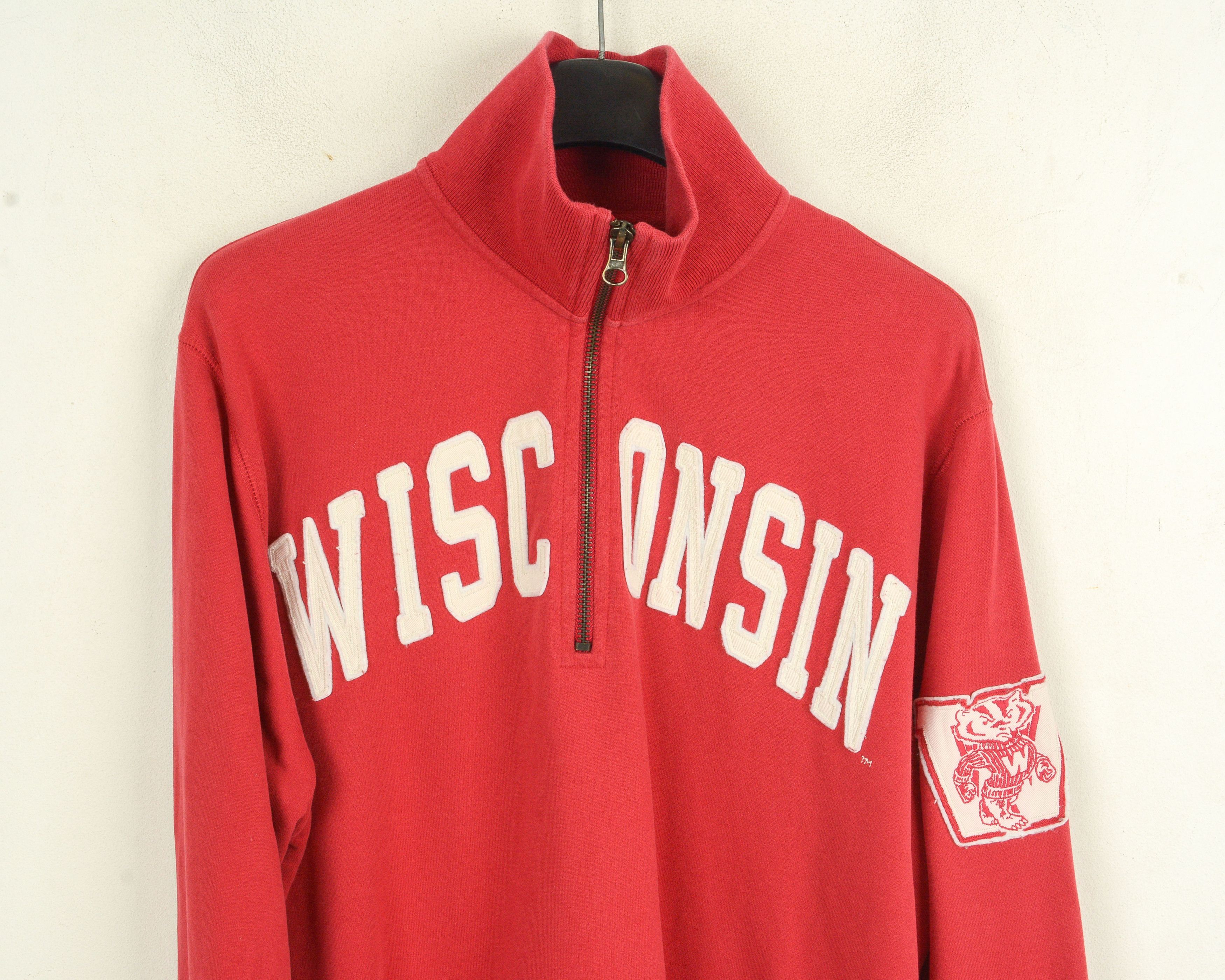 47 × 47 Brand × NCAA Wisconsin Badgers Men S Pullover Sweatshirt Jumper College Size US S / EU 44-46 / 1 - 2 Thumbnail