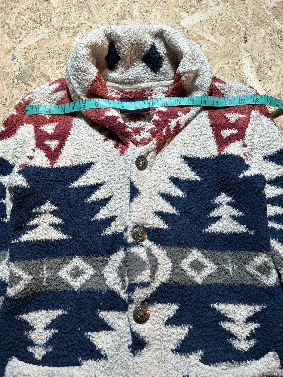 Japanese Brand Anti Ballistic Navajo Aztec Chimayo Fleece Size US M / EU 48-50 / 2 - 9 Thumbnail