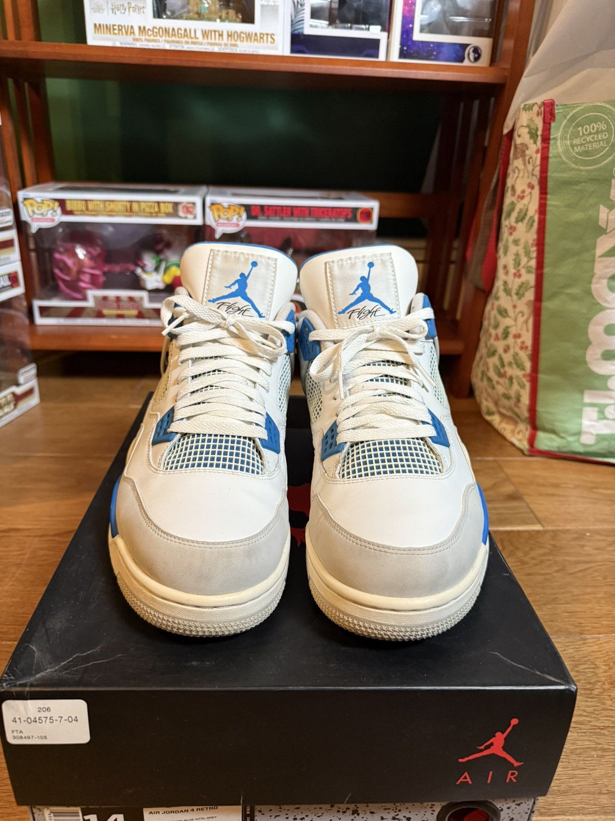 Jordan Brand Air Jordan 4 Military Blue 2012 Size US 14 / EU 47 - 3 Thumbnail
