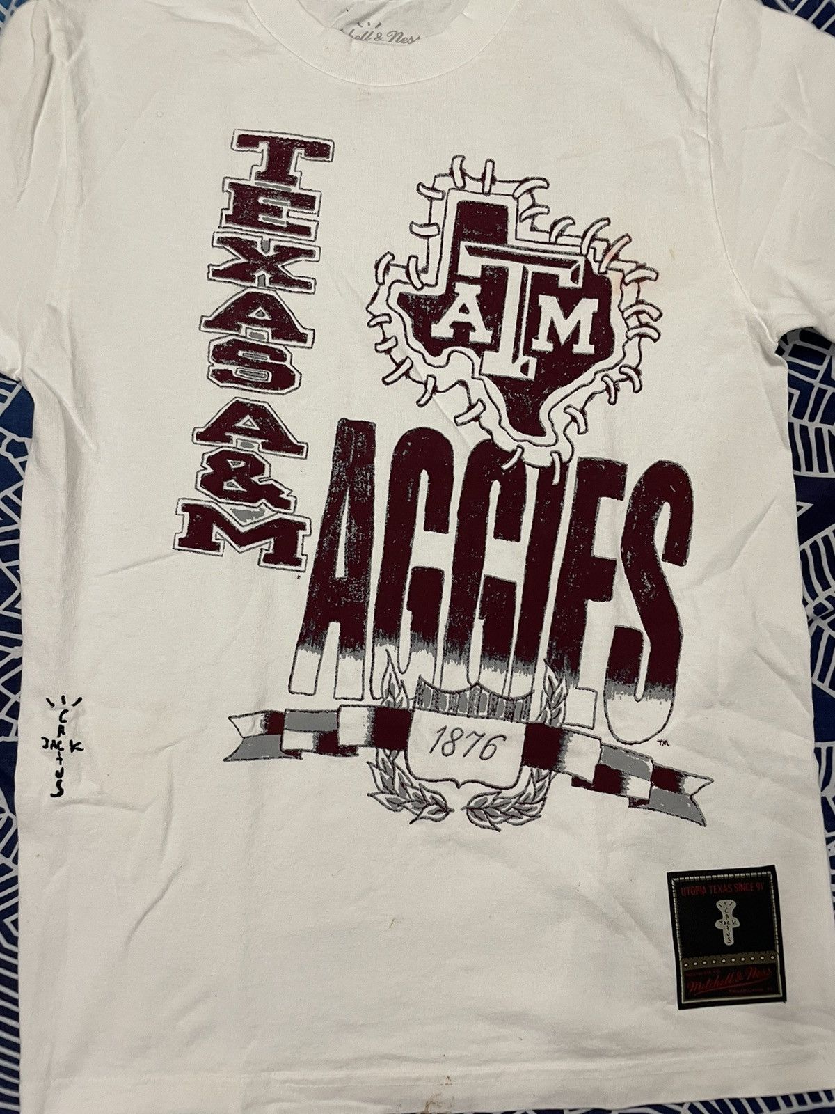 Mitchell & Ness × Travis Scott Travis Scott Mitchell & Ness Texas A&M Aggies Size US S / EU 44-46 / 1 - 2 Thumbnail