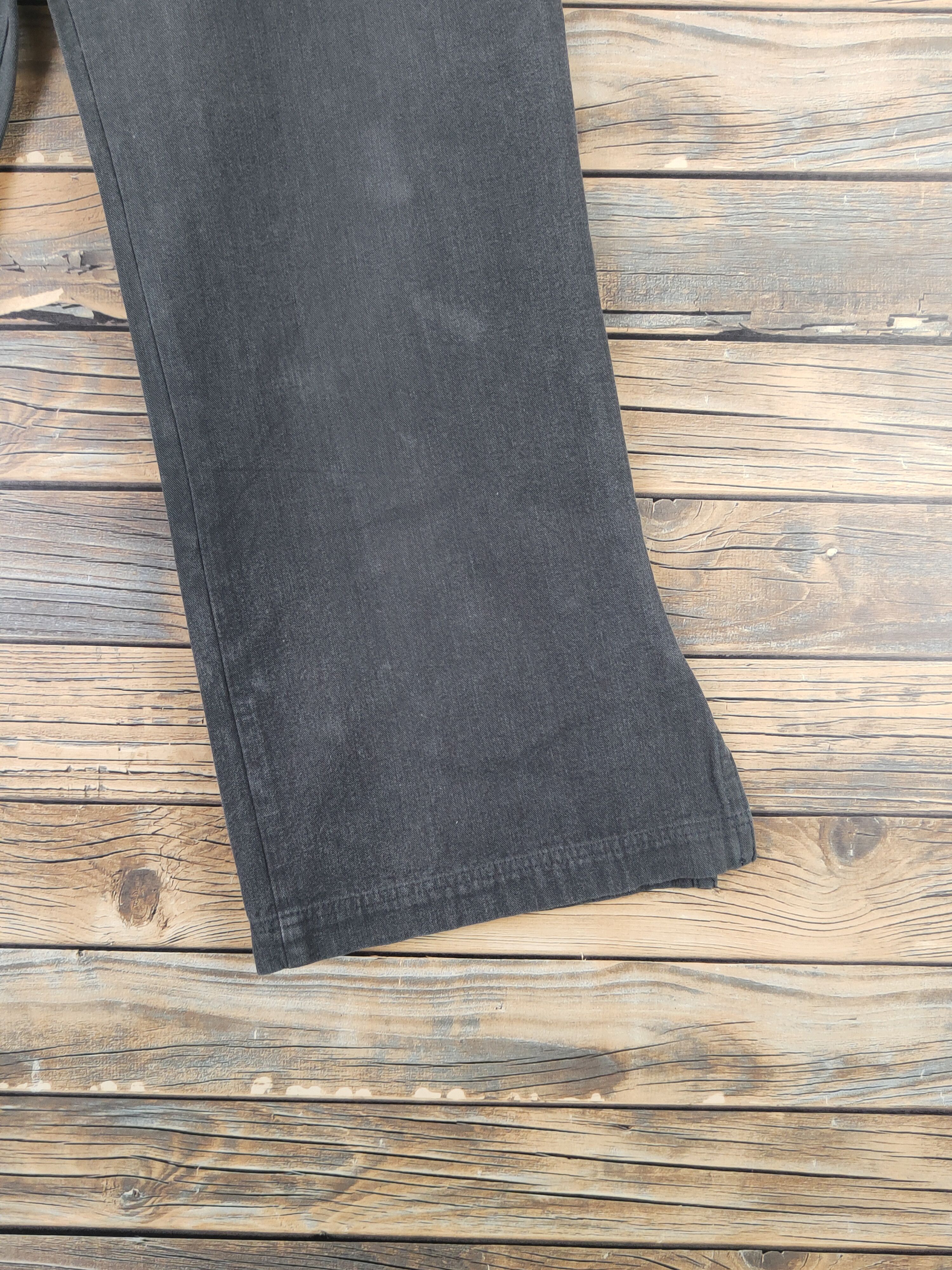 Y's DL Y's bis Limi Black Faded Casual Pants #46-051 Size 26" / US 2 / IT 38 - 6 Thumbnail