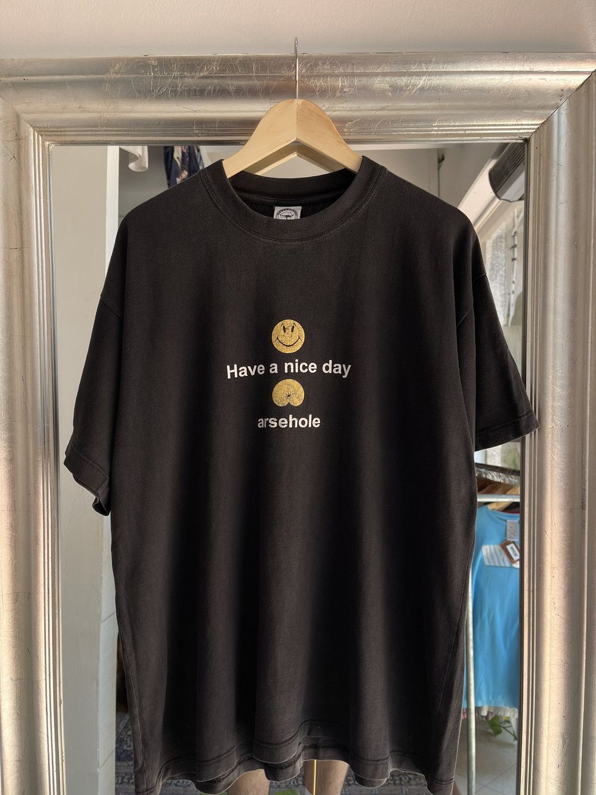 Vintage Have a nice day arsehole t shirt Size US XL / EU 56 / 4 - 1 Thumbnail