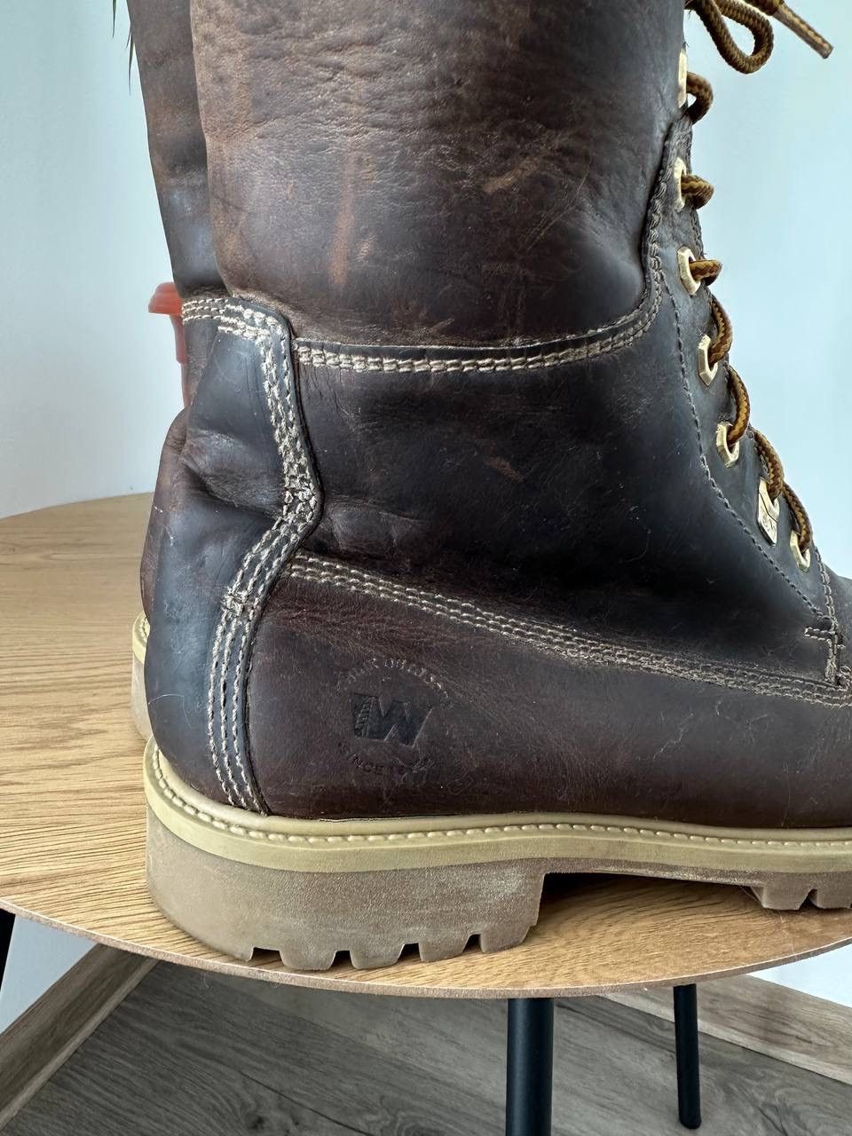 Japanese Brand × Vintage Vintage Weinbrenner Brown Leather Boots Size US 9.5 / EU 42-43 - 5 Thumbnail