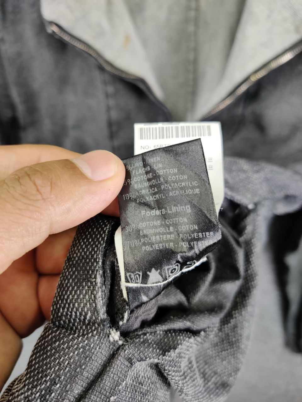 Transit Uomo Transit Uomo Denim Zipper Jacket Size US XS / EU 42 / 0 - 16 Thumbnail